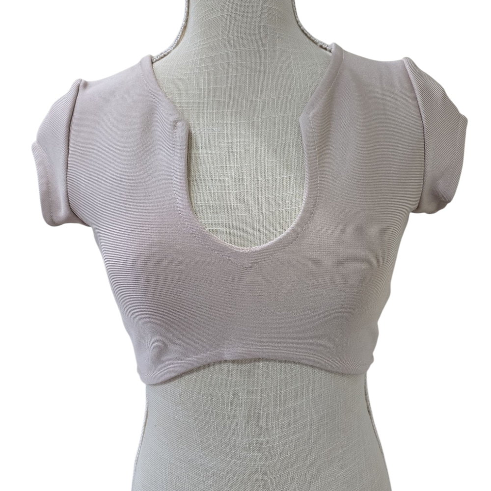 *NWT Hot Miami Styles Cream Women's Crop Top